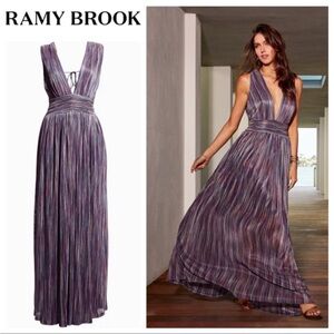 Ramy Brook Purple Maxi Dress